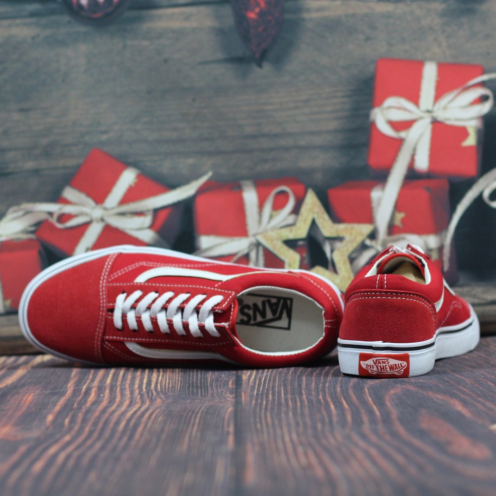 Giày Sneaker Nam Vns Màu Đỏ Tươi [Ảnh Shop Tự Chụp]