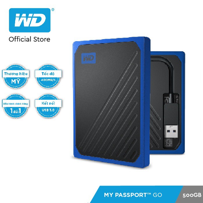 Ổ cứng WD My Passport Go 500GB | BigBuy360 - bigbuy360.vn