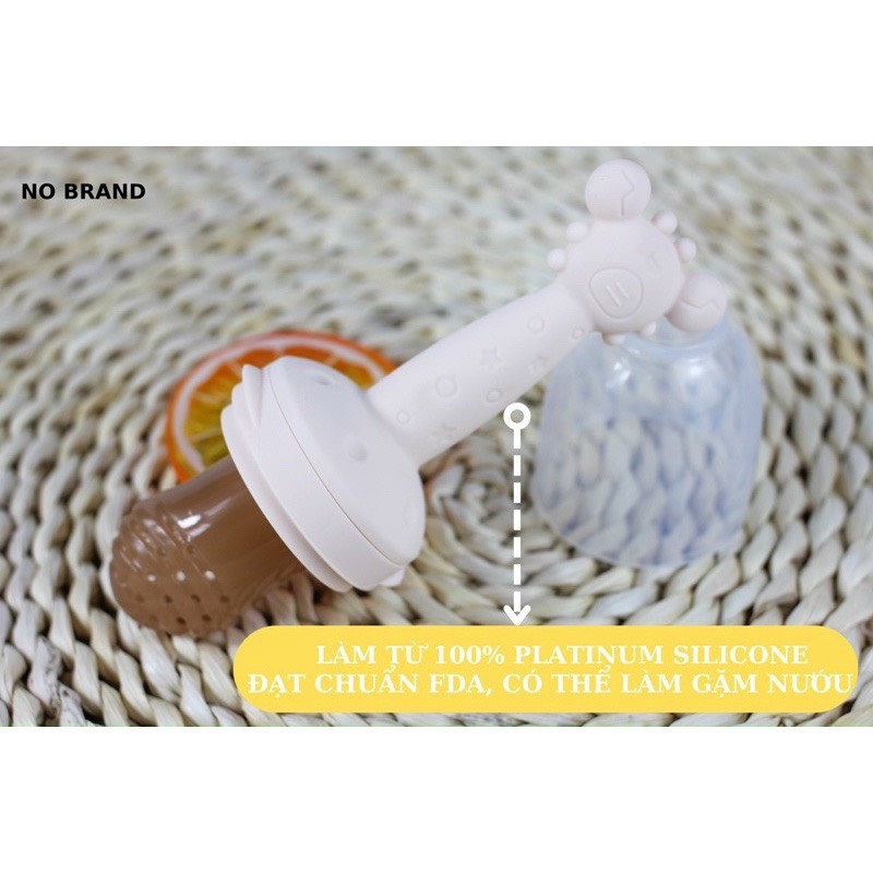 Túi Nhai Ăn Dặm Cho Bé Moli, Chất Liệu Silicon Siêu Mềm, Ăn Trái Cây Hoa Quả Chống Hóc Cho Bé Babibu - TNADM