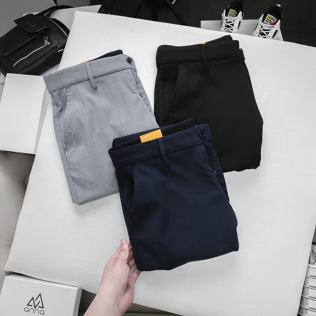 Quần Short Âu Nam, Quần Short vải phong cách Hàn Quốc, lịch sự - màu than