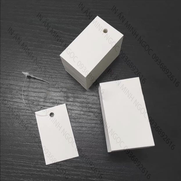 Nhãn mác tag giấy trắng trơn - khoảng 100 cái