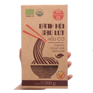Bánh hỏi gạo lứt hữu cơ Bích Chi hộp 200g