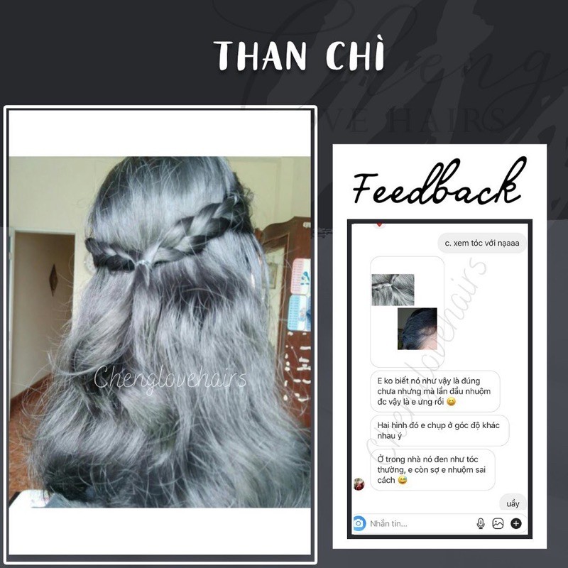 (KHÔNG TẨY) THUỐC NHUỘM TÓC THAN CHÌ | BigBuy360 - bigbuy360.vn