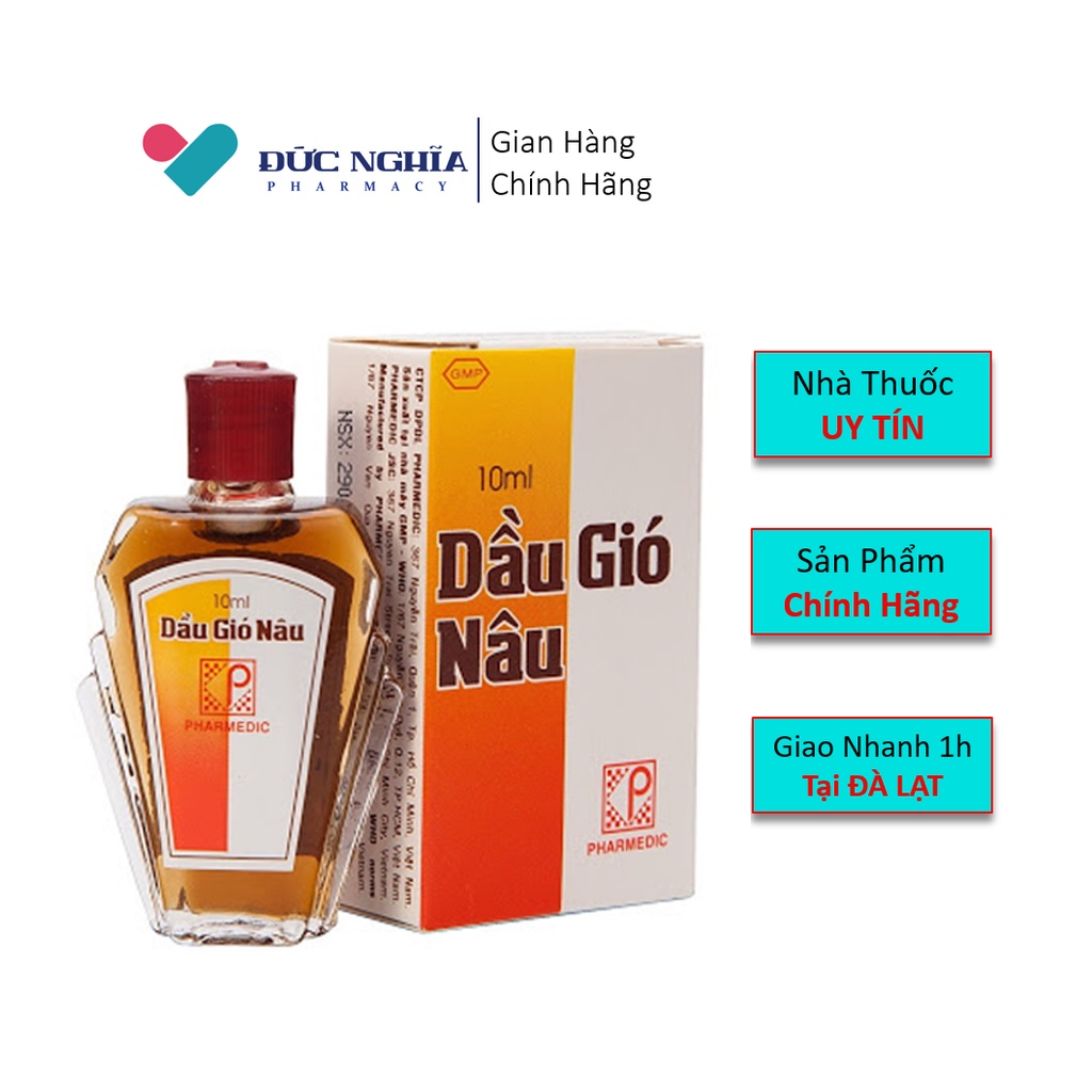 Dầu Gió Nâu Pharmedic 10ml