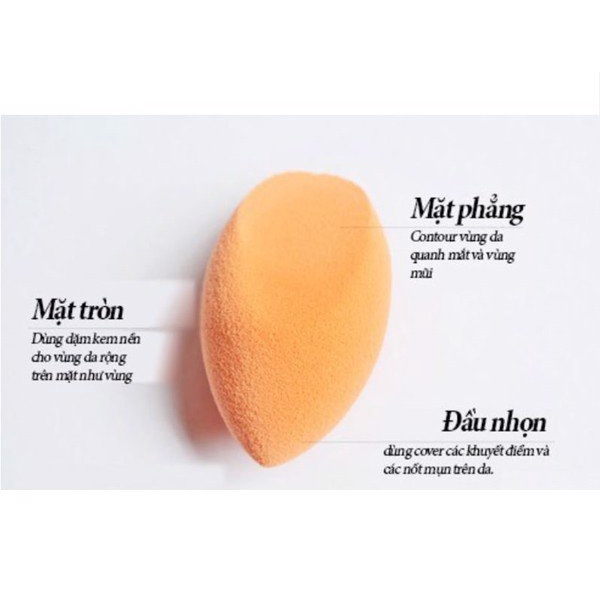 Bông mút Real Technique tán kem nền Sponge+ Chính Hãng Hộp 1 Cái
