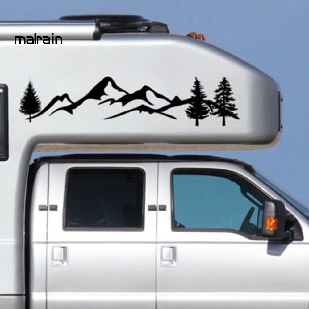 Miếng dán phản quang hình cây và núi trang trí xe hơi SUV RV