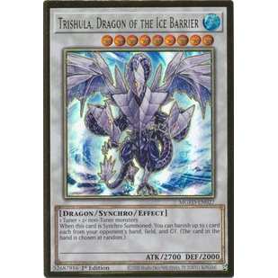 Thẻ bài Yugioh - TCG - Trishula, Dragon of the Ice Barrier / MGED-EN027'