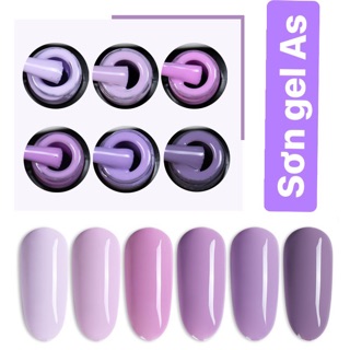 Sơn gel as tím ( Mã XY - chai đen )