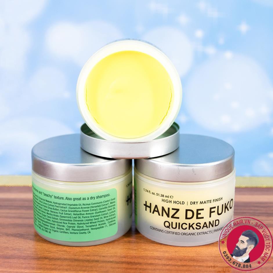 ✅[CHÍNH HÃNG STORE HÀ NỘI] Sáp vuốt tóc Hanz de fuko Quicksand + Tặng lược Chabao | RẺ VÔ ĐỊCH