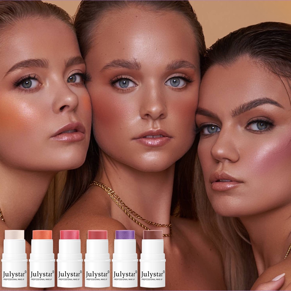 Phấn Má Hồng Dạng Thỏi Lâu Trôi Không Thấm Nước 6 Màu Sắc Chọn Lựa