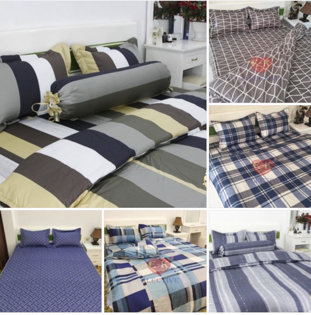 Bộ ga chun Hàn quốc Elective vải nhập