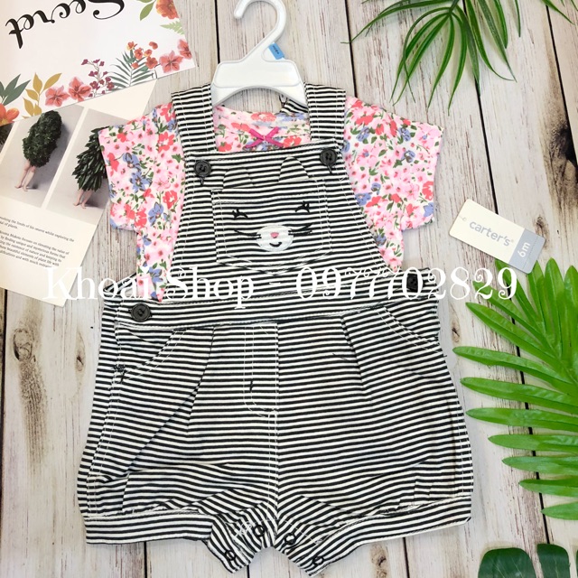 Set yếm Carter’s bé gái (Ảnh thật shop tự chụp)