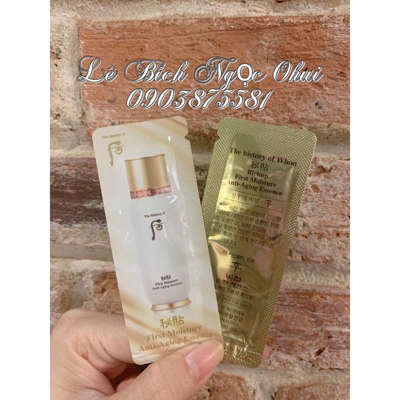 Combo 10 gói tinh chất Whoo Bichup First Care Moisture Anti-Aging Essence