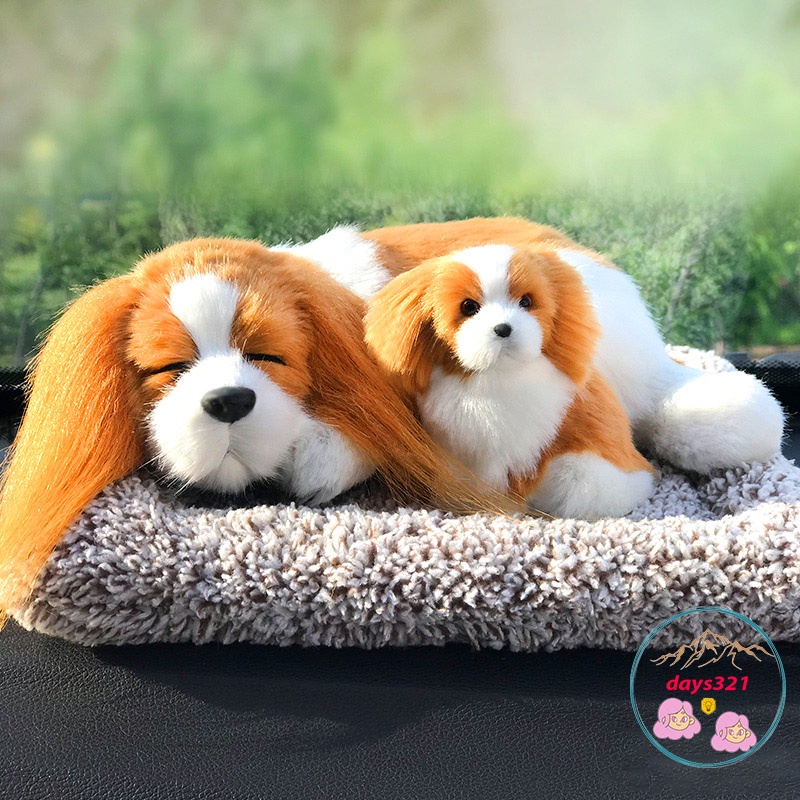 Vàng trắng tai dài mẹ con lõi than hoạt tính lọc không khí khử mùi-taplo xe hơi ô tô Thú bông Chó mèo than hoạ