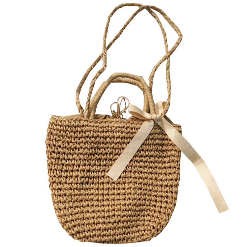 Labonia-Túi cói đi biển hanmade