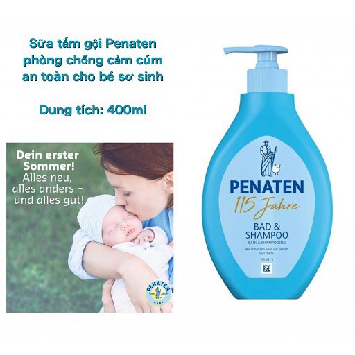 [CHUẨN AIR] Sữa tắm gội chống cảm Penaten cho bé [Nội địa Đức] 400ml