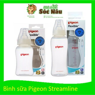 Bình sữa cổ hẹp pigeon pp streamline 150ml - 250ml