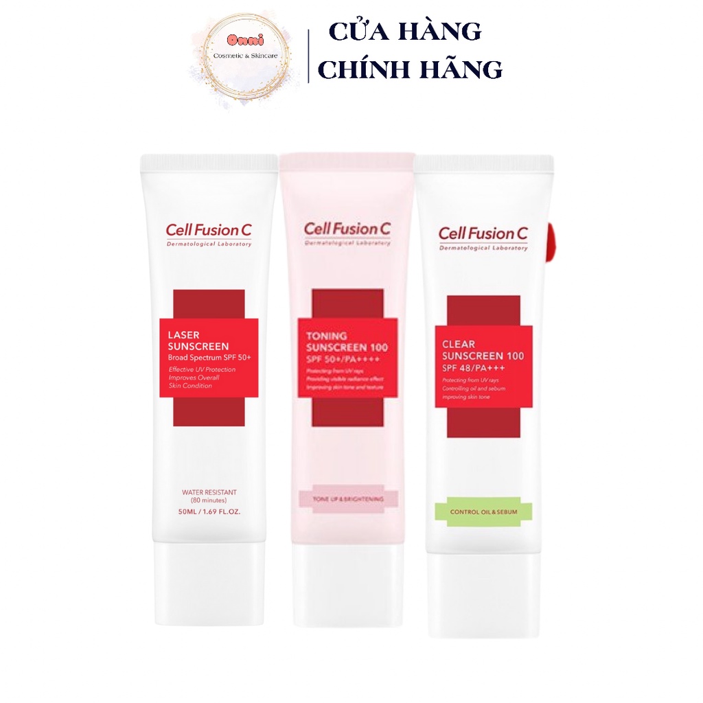 Kem Chống Nắng CELL FUSION C Laser Suncreen 100/Toning Suncream 100 Hồng 50 ML