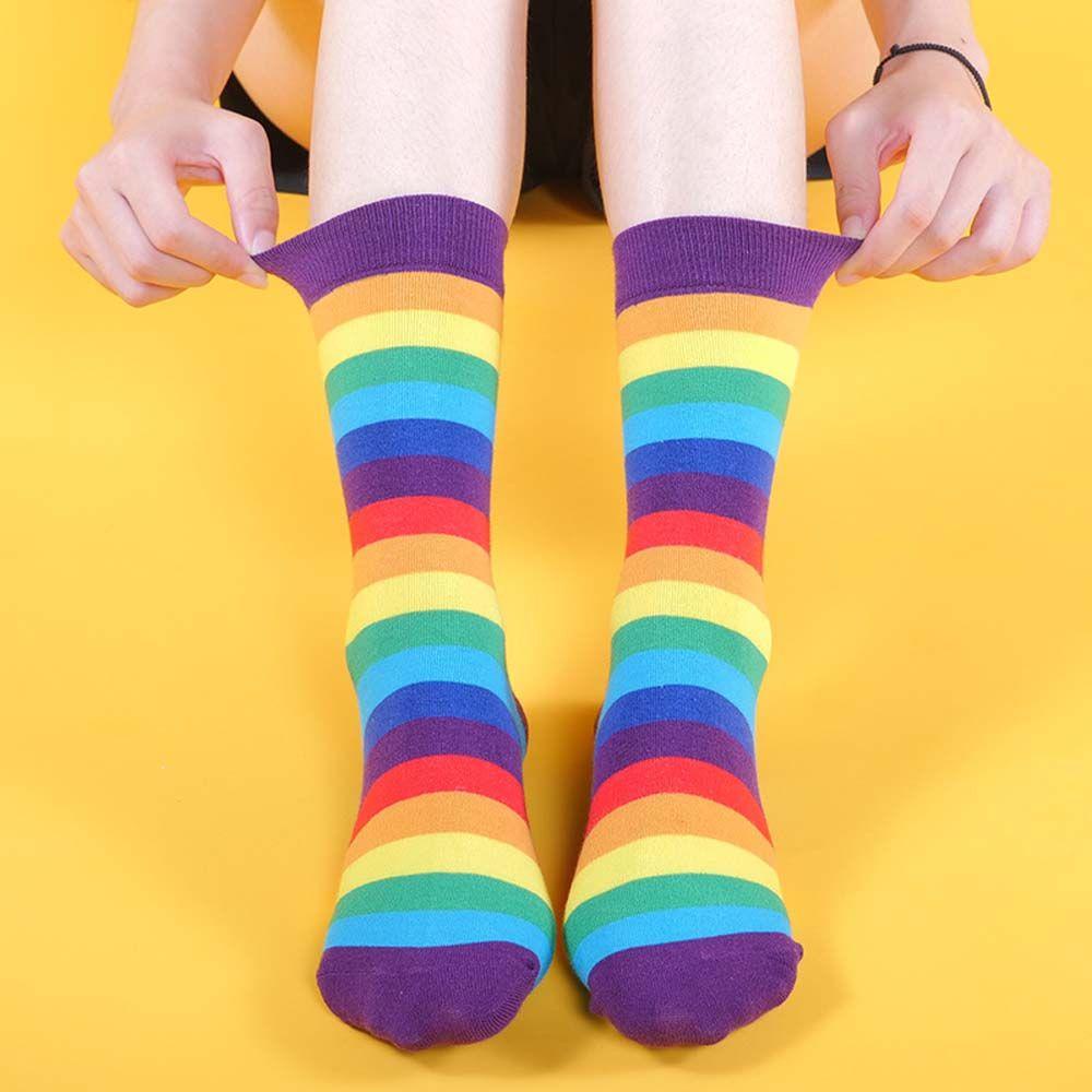 Đôi Vớ Cotton HọA TiếT CầU VồNg 26Ede ThờI Trang Cho Nữ