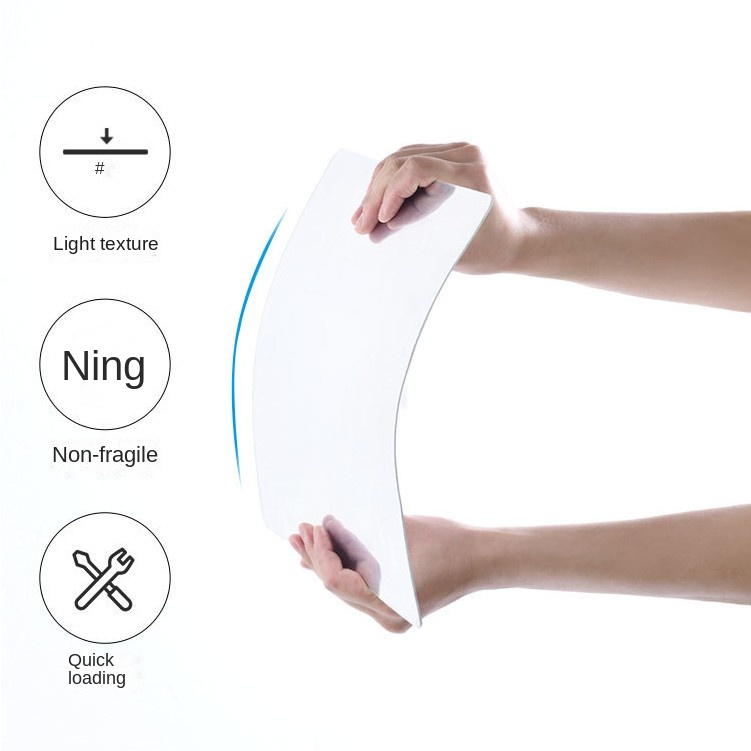 Gương Dán Tường Tự Dính Mềm Mại Trang Trí Nhà Tắm