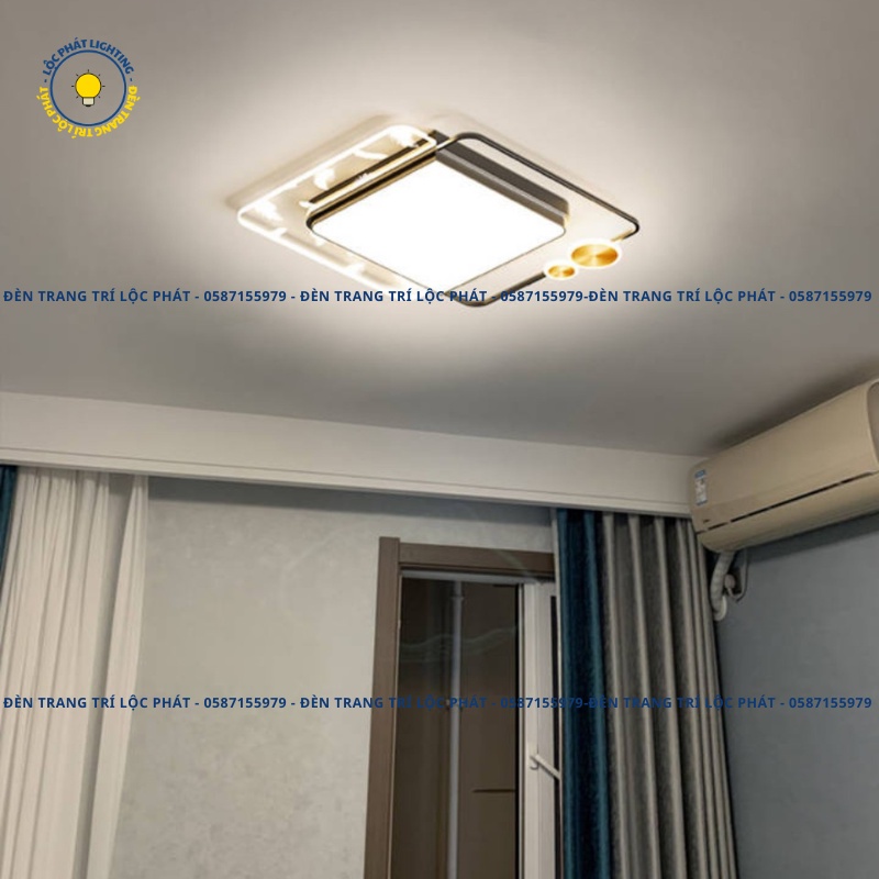 Đèn trần, đèn ốp trần Lông Vũ - 3 chế độ sáng hiện đại trang trí phòng khách,phòng ngủ sang trọng
