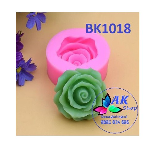 KHUÔN SILICONE HOA HỒNG BK1018 (2506.006)