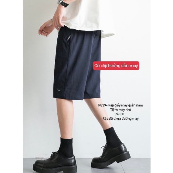 RB39_ Rập giấy may áo quần lửng nam