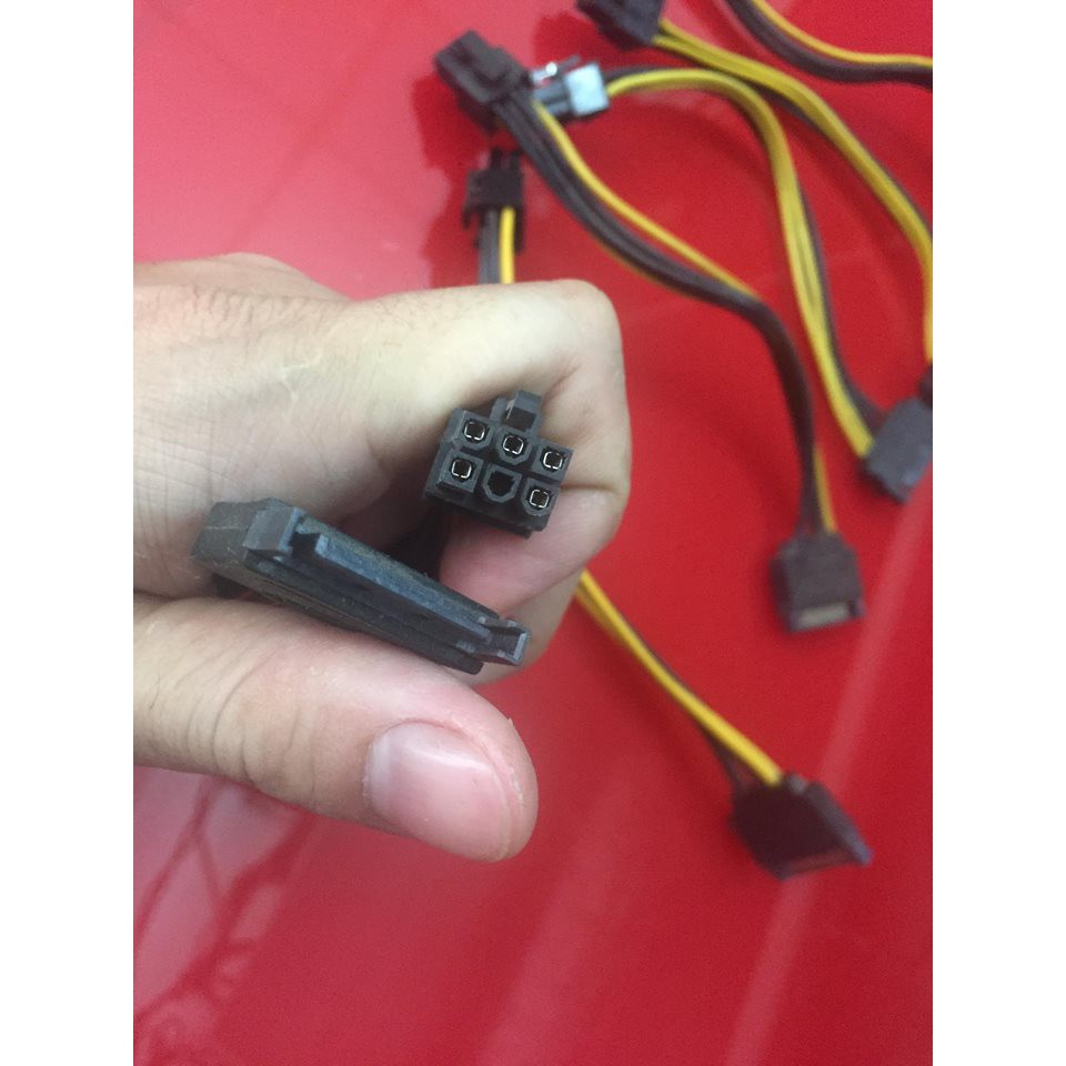 Dây sata sang 6 pin vga