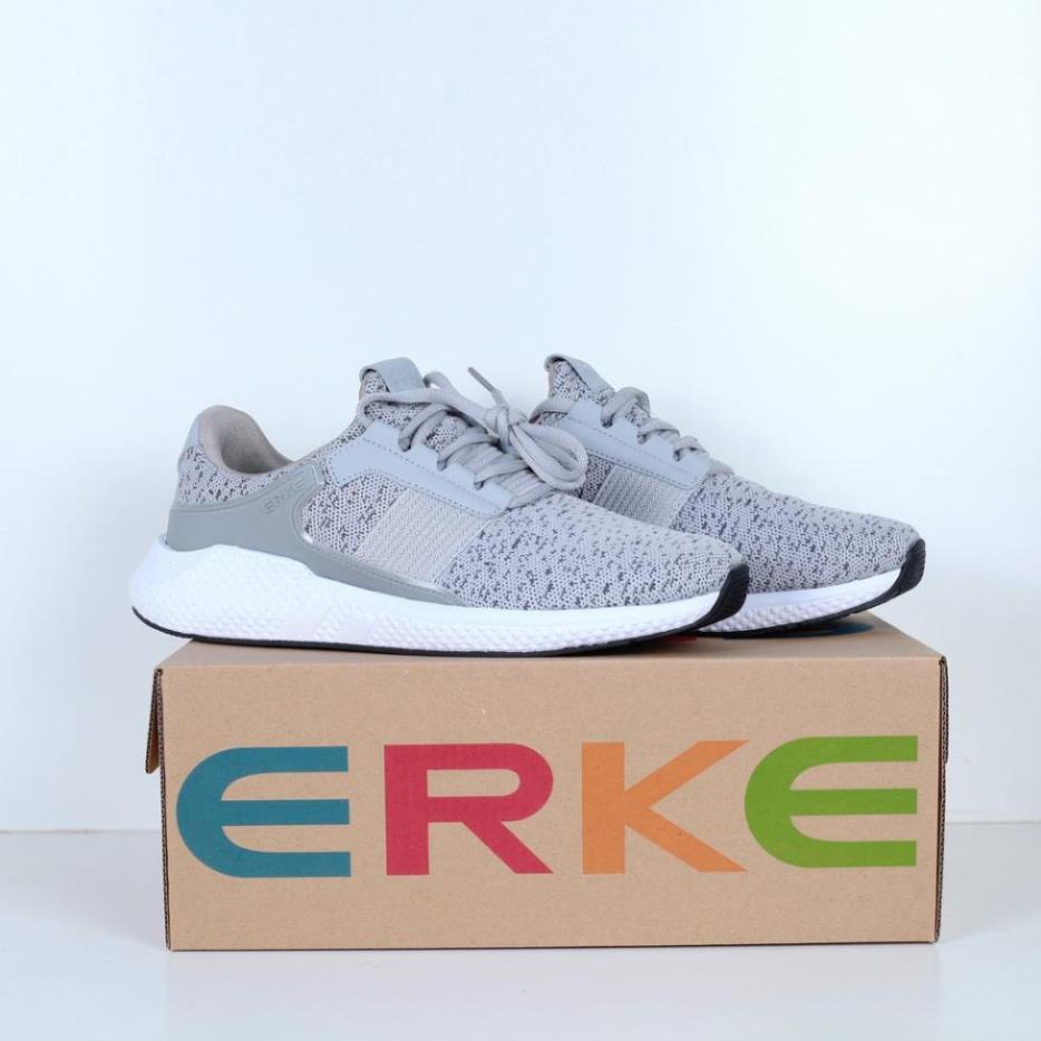 𝐑Ẻ Tết XẢ KHO THANH LÝ - RẺ Giày Sneaker Erke Chính hãng Xám tro | Sale Rẻ | Có Sẵn . new ` < ◦ '