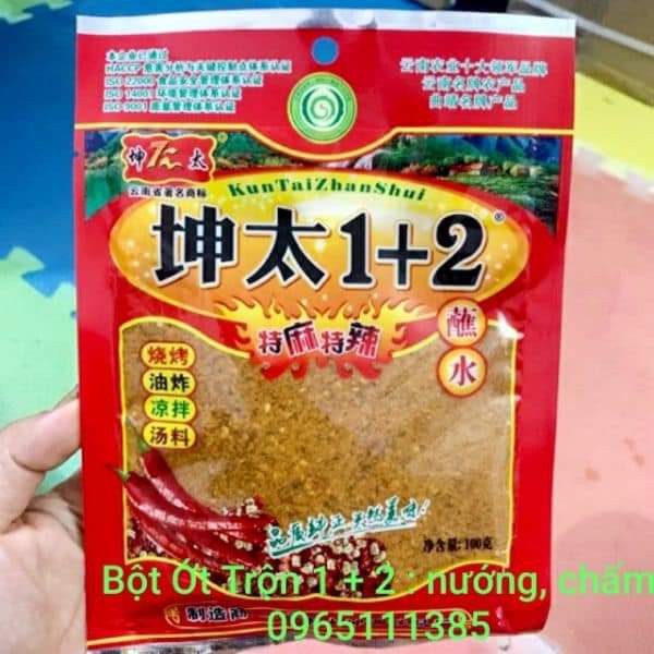 Gia vị Bột Ớt trộn Cay Tê 1+2 100g