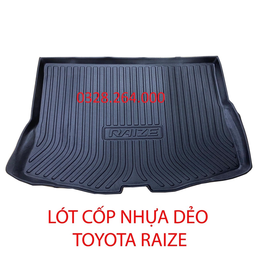 Lót cốp Xe Toyota Raize 2021-2022 Nhựa Dẻo cao cấp - Đàn Hồi Chống Nước Tốt