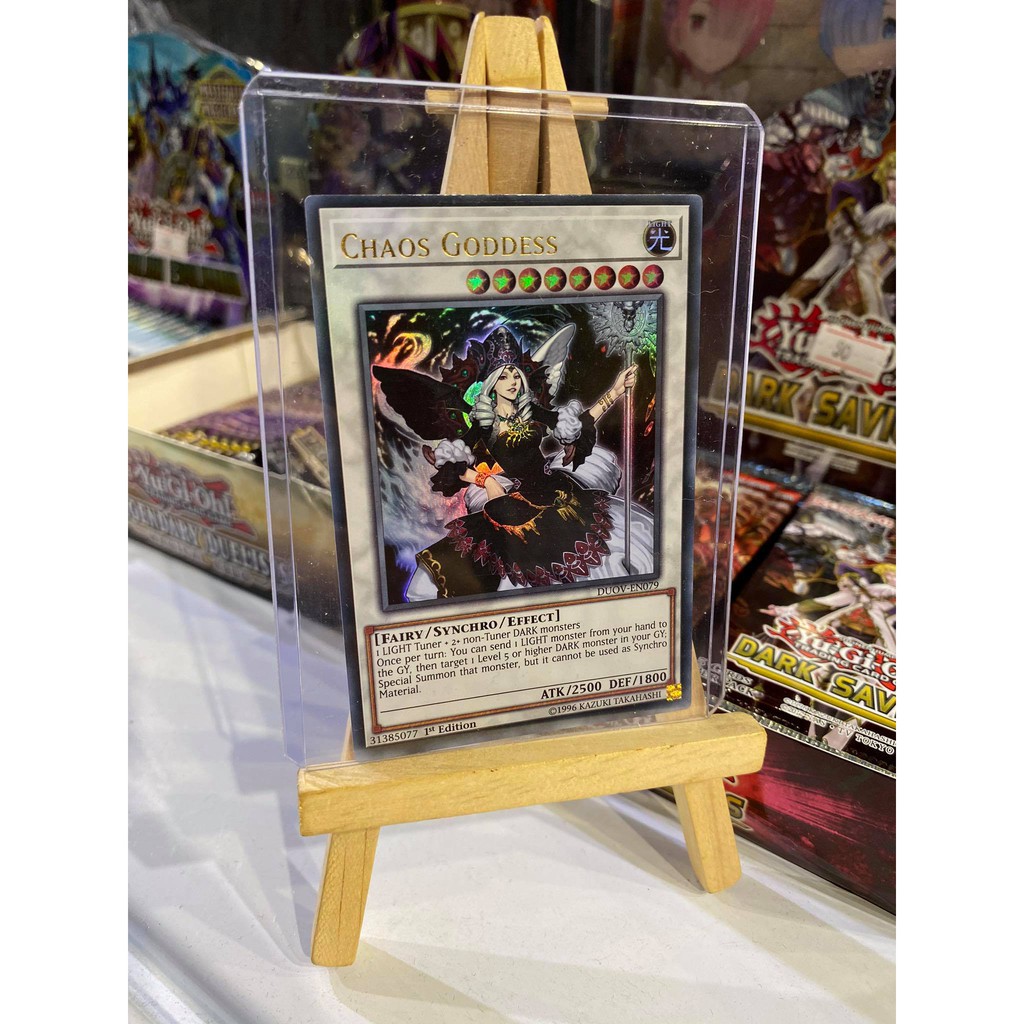 Lá bài thẻ bài Yugioh Chaos Goddess - Ultra Rare - Tặng bọc bài nhựa bảo quản