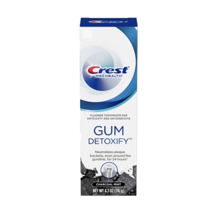Kem Đánh Răng Crest Gum Detoxify - Sensitivity - Charcoal Than Tre Làm Trắng Làm Mát Nướu 104gr Chính Hãng Mỹ