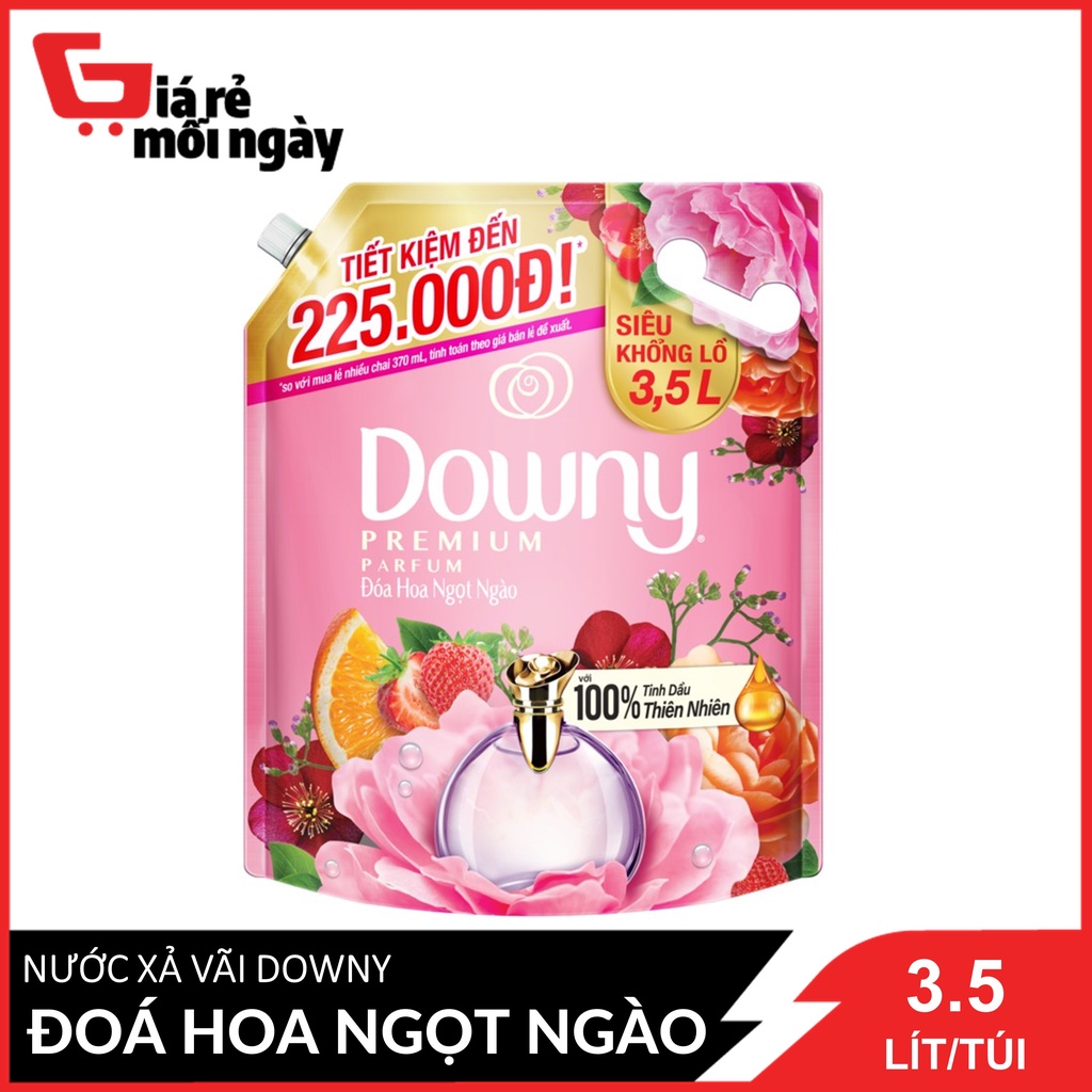 Nước Xả Vải Downy Đóa Hoa Ngọt Ngào Túi 3.5L