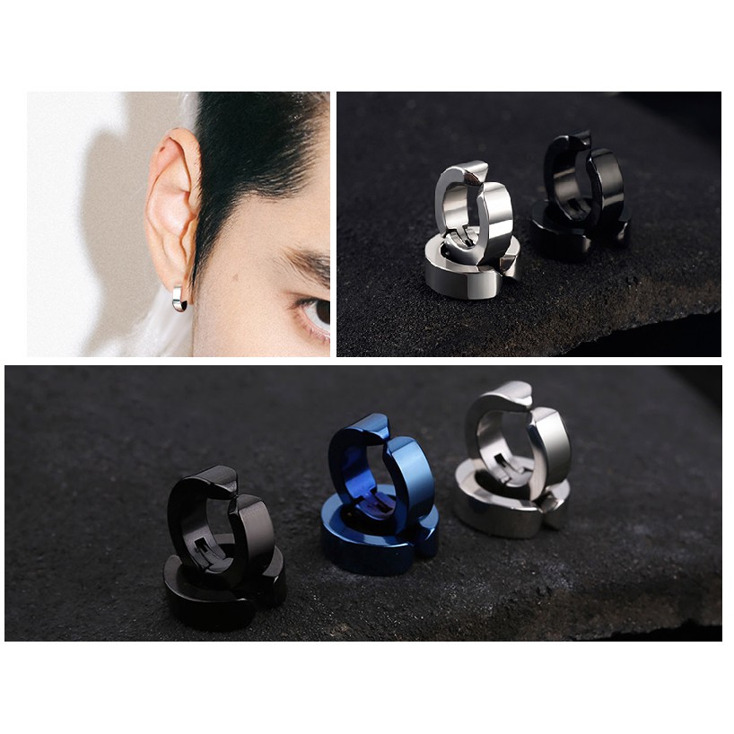 [Một đôi] Ear cuff không cần bấm lỗ Hoa Tai Nam Nữ Unisex Phụ Kiện Du Lịch Cá Tính Titanium Cao Cấp Không Gây Dị Ứng