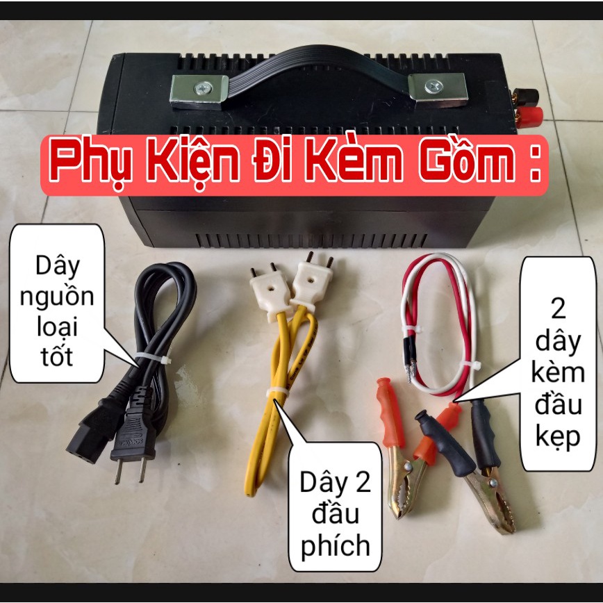 (DIY) Bộ kích điện / Lưu điện UPS SINE CHUẨN 325W trang bị pin LiFePO4 / acquy nhỏ gọn, tiện lợi, dùng cho mọi thiết bị