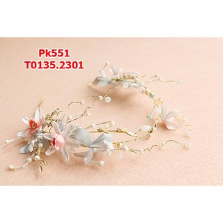 Ốp cài tóc cô dâu băng đô hoaTH