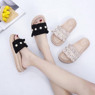 Dép bèo nhún đính cườm cao cấp