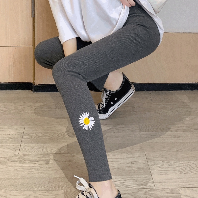 Đồ lót daisy / quần mặc ngoài của phụ nữ vào mùa xuân và mùa thu quần tất ren / quần cạp cao mảnh mai 9