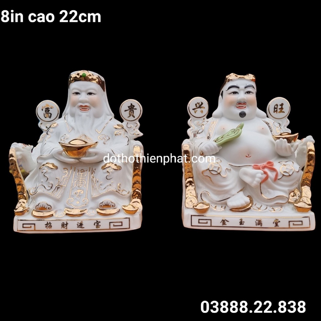 Combo bộ bàn thờ thần tài ông địa gỗ xoan ngang 48cm điện tử mẫu mới