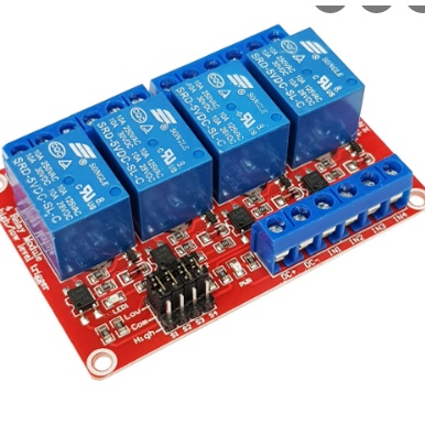 Module 4 kênh thể rắn relay thời gian tạo trễ 5VDC,12VDC,24VDC-Module 4 relay các loại