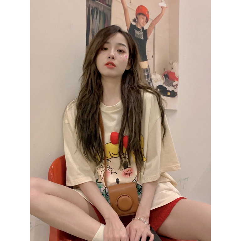 Áo Thun Tay Ngắn Dáng Rộng Phong Cách Hàn Quốc Thời Trang Mùa Hè Cho Nữ