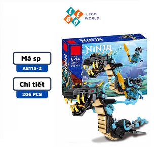 Bộ đồ chơi xếp hình rồng, rắn lego ninjago 2in1