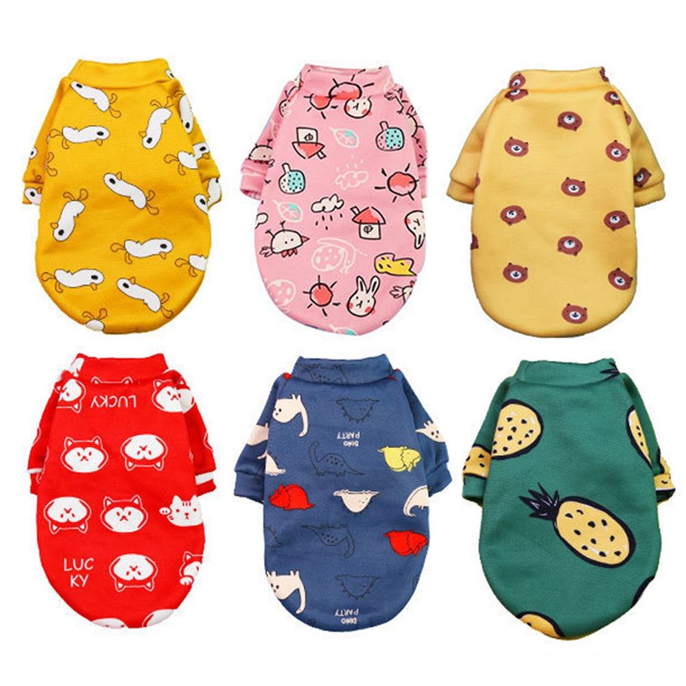Áo len mềm mại in họa tiết hoạt hình thời trang thu đông cho thú cưng