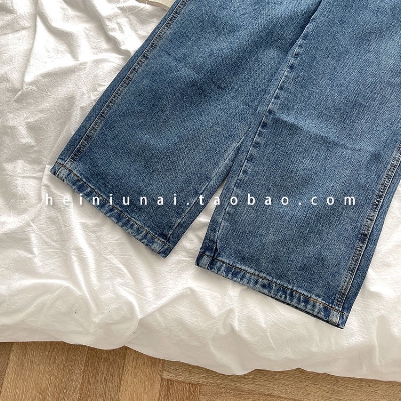 Quần Yếm Dài Túi Mini Cài Khuy Sườn Ống Rộng Năng Động Phong Cách