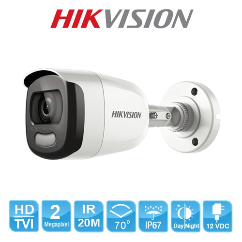 Trọn Bộ Camera Có Màu Ban Đêm Hikvision Full HD 1080p 2MP - Chuyên Lắp Cho Nhà Xưởng, Khu Phố, Khu Dân Cư