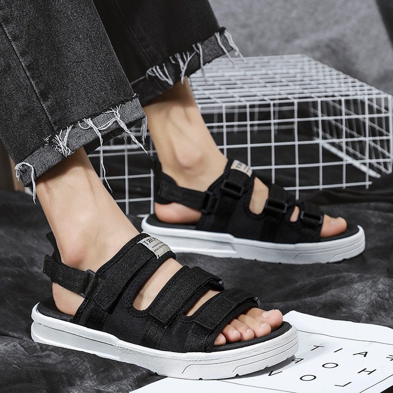 Dép sandal nam nữ 3 quai Sport - dép nam 3 màu mới đơn giản thời trang