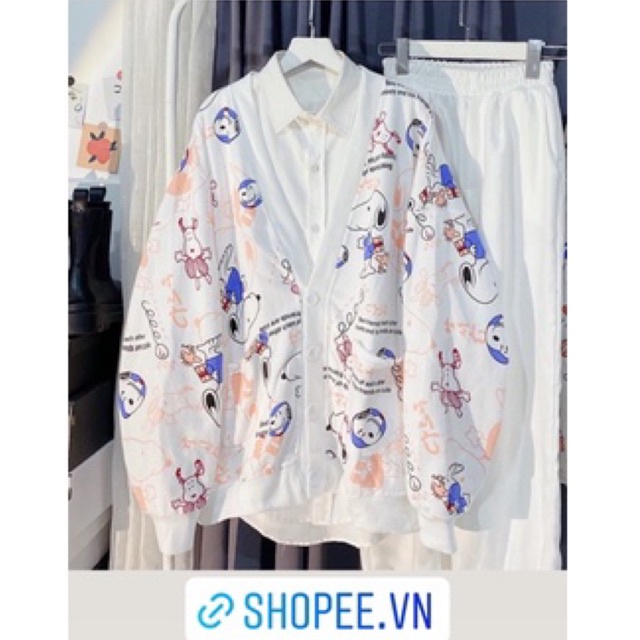 Áo khoác Cardigan Bembo/SNOOPY Unisex cực xinh hot trend ( Ảnh thât 100% vải mịn đẹp đỉnh) | BigBuy360 - bigbuy360.vn