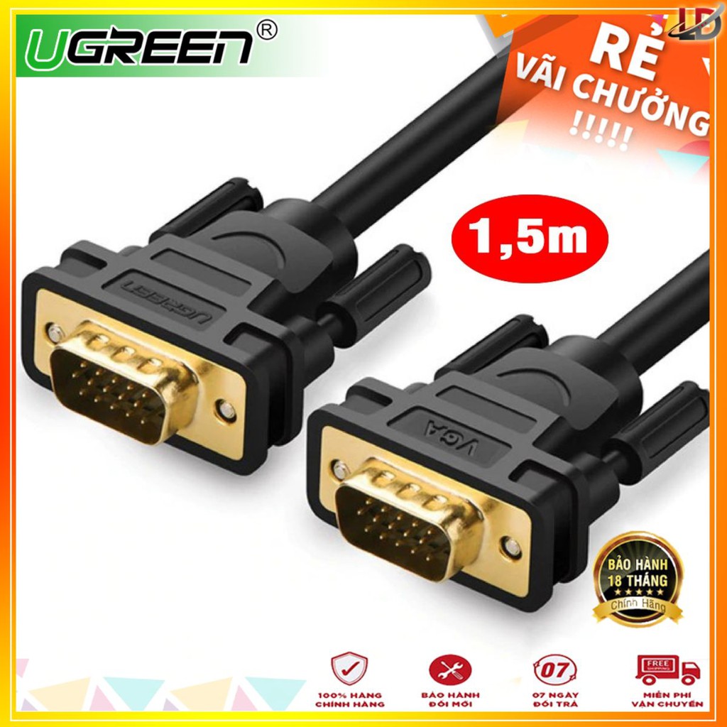 Ugreen 11630 - Cáp VGA dài 1,5m chính hãng - Phukienleduy