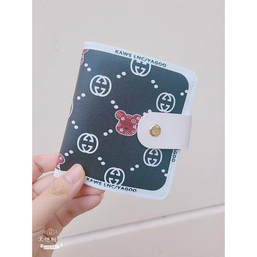 Ví Ngắn  Đựng Thẻ Gấu XX Gấp 2